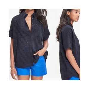 Madewell Eyelet Courier Button-Down